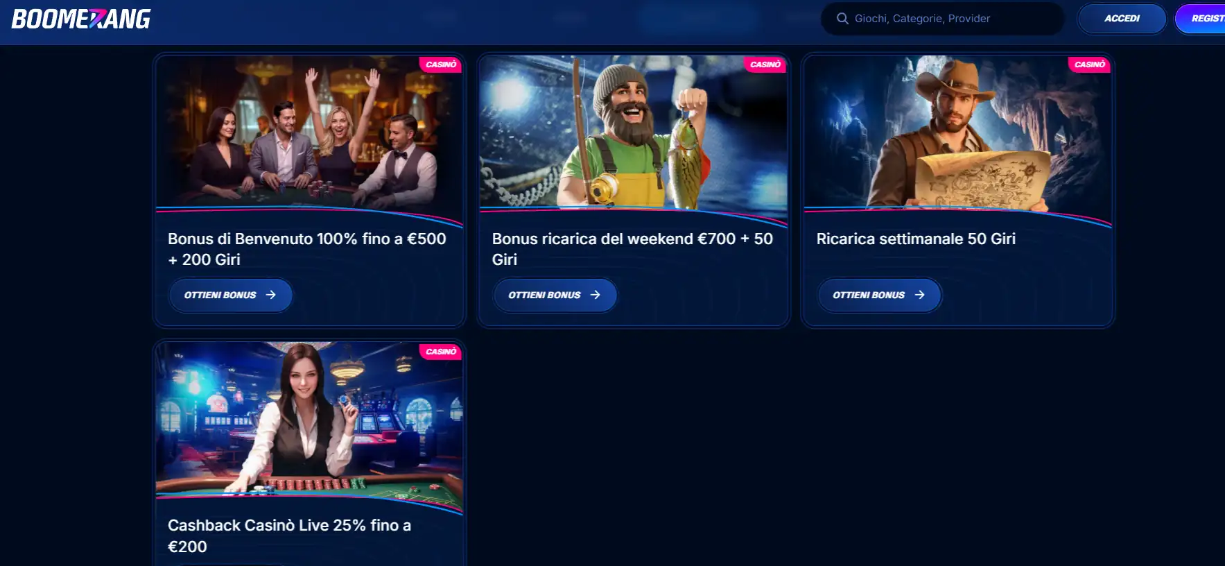 Casino Non Aams Paypal- Boomerang Casino Non Aams Paypal- Boomerang