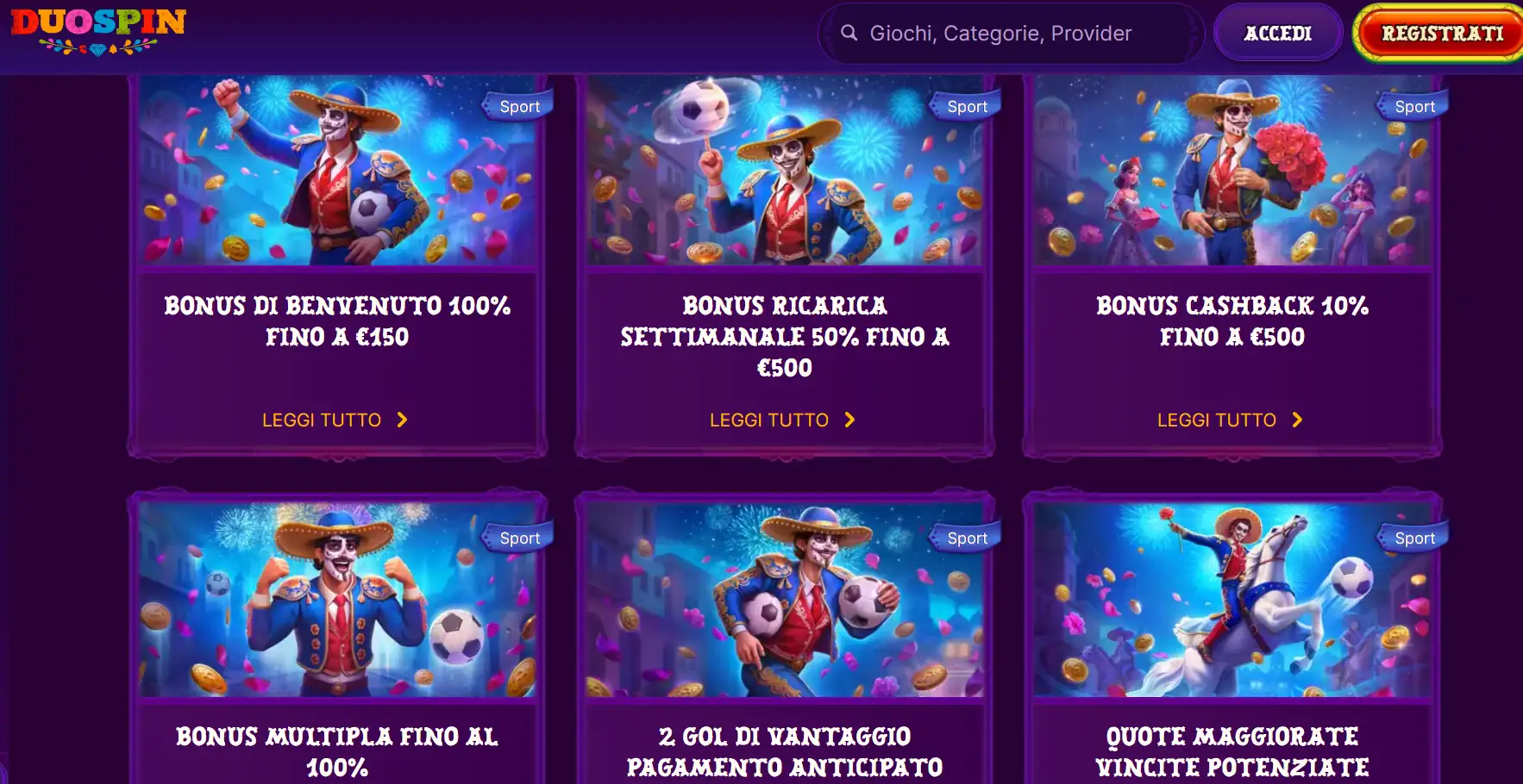 Siti Scommesse Stranieri Duospin 