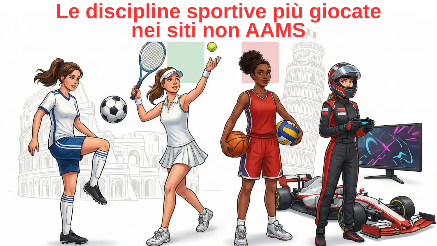Le discipline sportive più giocate nei siti non AAMS