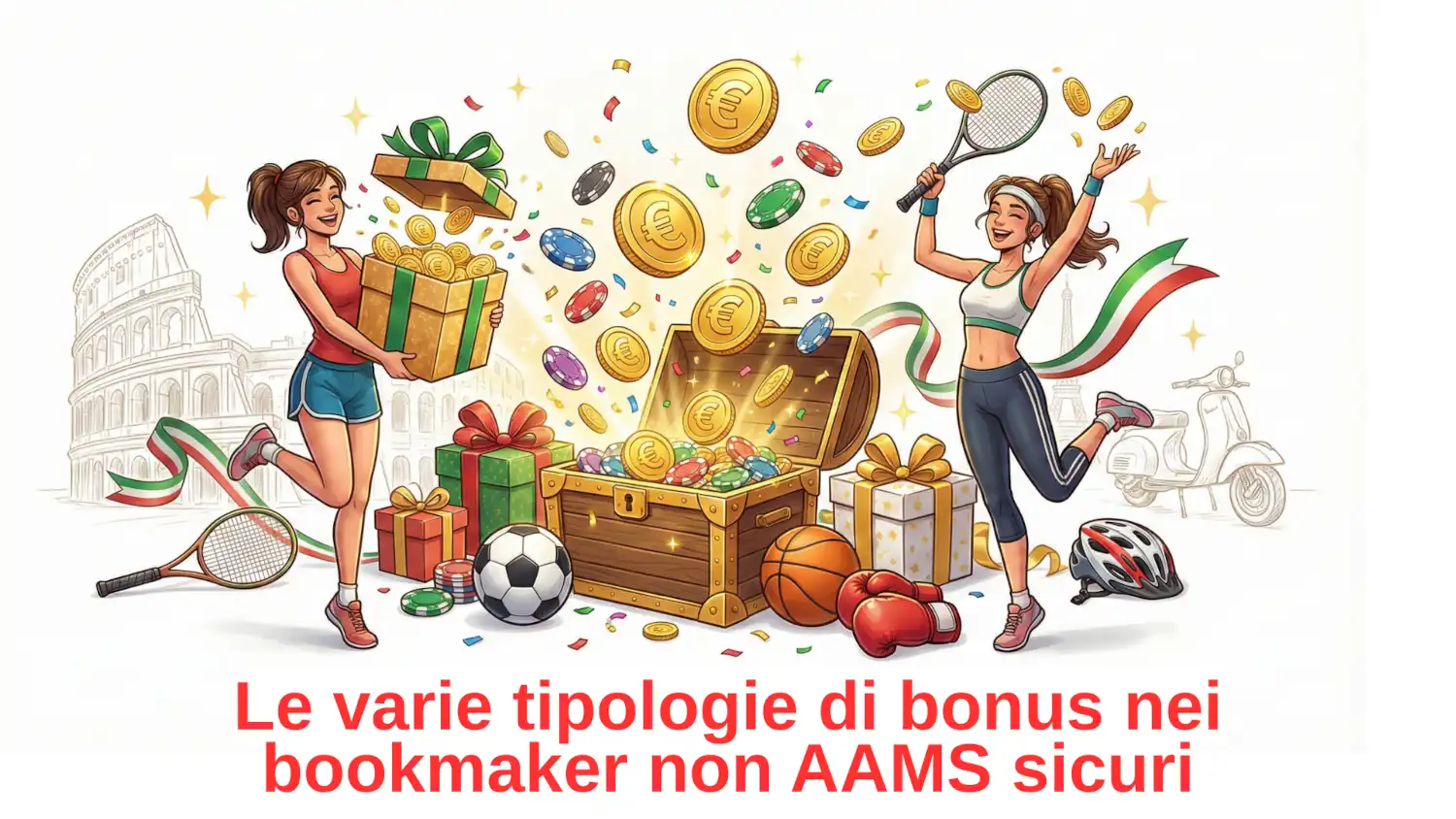 Le varie tipologie di bonus nei bookmaker non AAMS sicuri